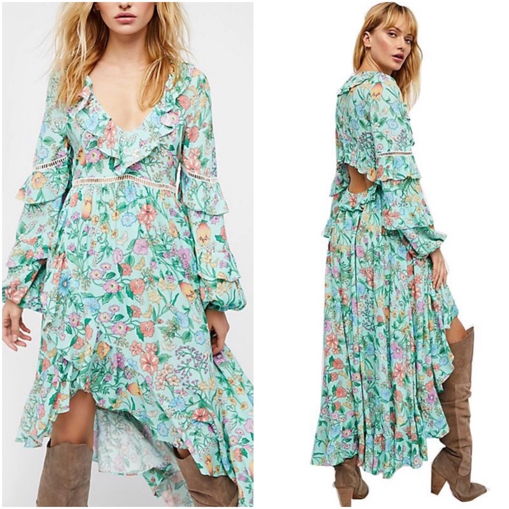 Bohemian Open Back Dress